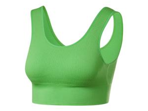 CRIVIT Dames sport-BH, Light-Level (M (40/42), Groen)