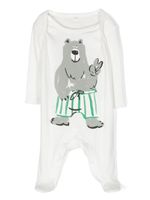 Stella McCartney Kids pyjama à imprimé ourson - Blanc - thumbnail