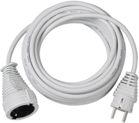 Brennenstuhl kwaliteits kunststof verlengsnoer | 10m | wit | h05vv-f 3g1,5 fr - 1168464