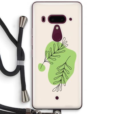 Beleaf in you: HTC U12+ Transparant Hoesje met koord
