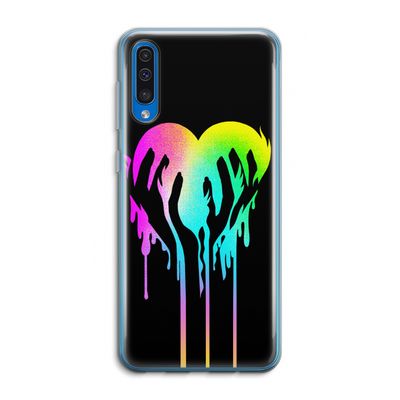 Hold My Heart: Samsung Galaxy A50 Transparant Hoesje