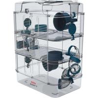 3-laagse kooi - ZOLUX - Rody3 trio - Voor hamsters, muizen en gerbils - L 41 x D 27 x H 53 cm - Blauw
