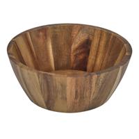 Home Deco Factory Schaal - D16 cm - acacia hout - rond - fruitschaal - kom