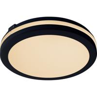 LED Plafondlamp - Kozolux Scarly - 30W 2700lm - Warm Wit 3000K - IP65 - Rond - Zwart