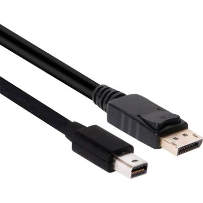 club3D CAC-2163 DisplayPort-kabel Mini-displayport / DisplayPort Adapterkabel Mini DisplayPort-stekker, DisplayPort-stekker 2.00 m Zwart Vlambestendig