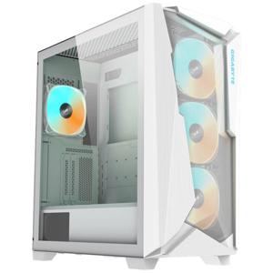 Gigabyte C301GW V2 Midi-tower PC-behuizing Wit Stoffilter, Geïntegreerde verlichting