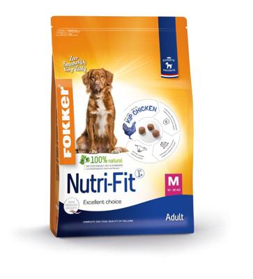 Hondenvoer Dog Nutri-Fit M (10-30 kg) 2,5 kg Fokker - Fokker