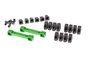 Traxxas - Mounts, suspension arms, aluminum (green-anodized) (front & rear) (TRX-8334G)