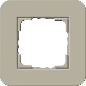 Gira afdekraam 1 voudig E3 grijs beige-zuiverwit