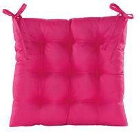 Stoelkussen gewatteerd 38x38cm donkerroze Anna's Collection - Annas collection
