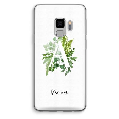 Green Brush: Samsung Galaxy S9 Transparant Hoesje