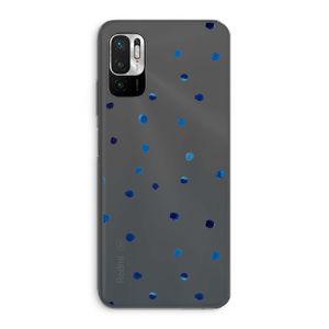 Blauwe stippen: Xiaomi Redmi Note 10 5G Transparant Hoesje