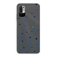 Blauwe stippen: Xiaomi Redmi Note 10 5G Transparant Hoesje