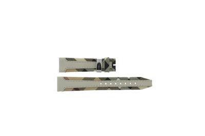 Horlogeband Burberry BU9132 Leder/Textiel Beige 18mm