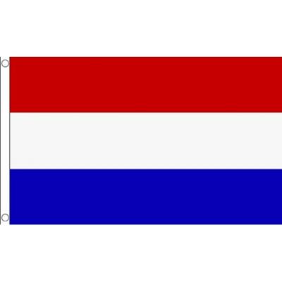 Klein formaat supporters landen vlag Nederland - 2x stuks - 60 x 90 cm - Landen feestartikelen - pol
