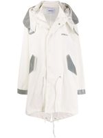AMBUSH manteau oversize à capuche - Blanc AMBUSH manteau oversize à capuche - Blanc
