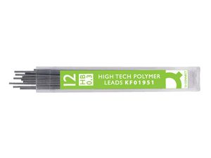 Q-CONNECT potloodstiften 0,3 mm HB etui van 12 stuks