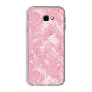 Abstract Painting Pink: Samsung Galaxy J4 Plus Transparant Hoesje