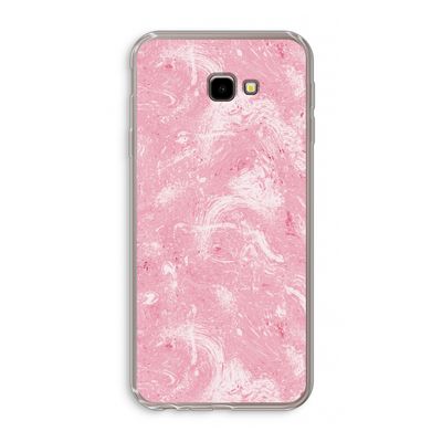 Abstract Painting Pink: Samsung Galaxy J4 Plus Transparant Hoesje