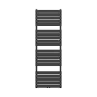 Handdoekradiator BWS Ress Middenaansluiting 180x60 cm Zwart Boss & Wessing