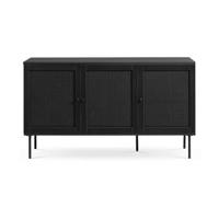 Olivine Jari houten sideboard zwart - 140 x 40 cm - thumbnail