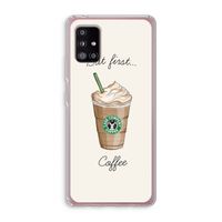 But first coffee: Samsung Galaxy A51 5G Transparant Hoesje