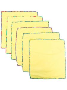 Hermès Pre-Owned lot de six serviettes - Jaune