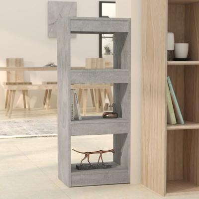 Boekenkast/kamerscherm 40x30x103 cm bewerkt hout betongrijs