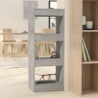 Boekenkast/kamerscherm 40x30x103 cm bewerkt hout betongrijs