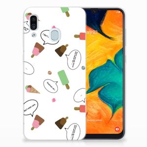 Samsung Galaxy A30 Siliconen Case IJsjes