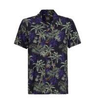 King Kerosin Hawaii Shirt Dark Flowers-S | 29% korting
