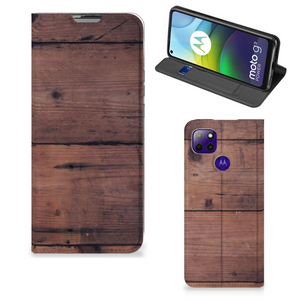 Motorola Moto G9 Power Book Wallet Case Old Wood