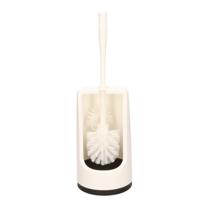 Buemag Toiletborstel met houder - wit - kunststof - 40 cm - wc borstel Buemag Toiletborstel met houder - wit - kunststof - 40 cm - wc borstel