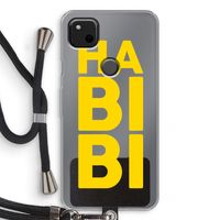 Habibi Majorelle : Pixel 4a Transparant Hoesje met koord