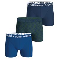 Bjorn Borg boxershorts cotton stretch 3-pack blauw