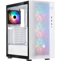 SilverStone fara r1 pro v2 midi tower behuizing (wit | 3x usb-a | tempered glass)