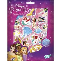 Totum Disney Princess auto raamstickers - 45 stuks - prinsessen thema - voor kinderen   -