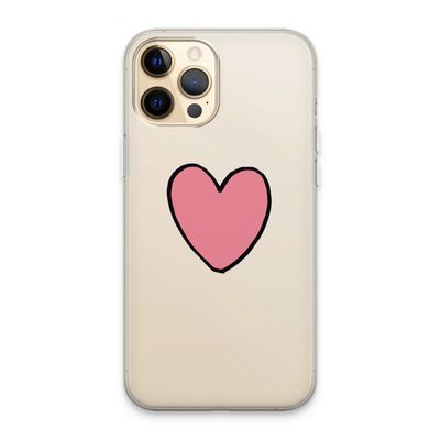 Hartje: iPhone 13 Pro Max Transparant Hoesje