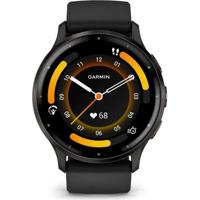 Connected GPS-horloge - GARMIN - Venu 3 - WiFi - 35,4 mm (1,4) - Grijs staal, zwarte kast en zwarte siliconen band