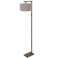 Steinhauer Vloerlamp bronsStang met grijze kap - 4897BR