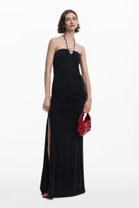 Rok met zijopening - BLACK - S