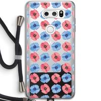 Klaproosjes: LG V30 Transparant Hoesje met koord