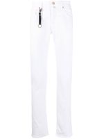 Incotex jean à coupe slim - Blanc