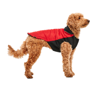 Goo-eez Mock Neck Signature Wrap Jacket S Rood/Zwart