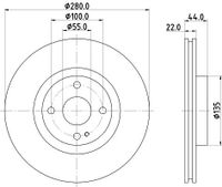 Remschijf 8DD355131921