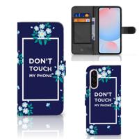 Samsung Galaxy A56 Portemonnee Hoesje Flowers Blue DTMP