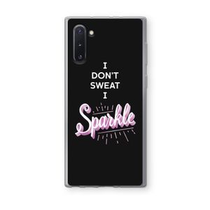 Sparkle quote: Samsung Galaxy Note 10 Transparant Hoesje