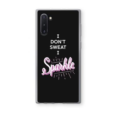 Sparkle quote: Samsung Galaxy Note 10 Transparant Hoesje