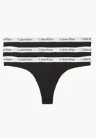 Calvin Klein 3-pack dames string - XS - Zwart