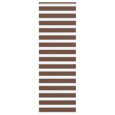 VidaXL Zebra rolgordijn 85x230 cm stofbreedte 80,9 cm polyester bruin